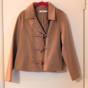 Aritzia Tan Toggle Coat